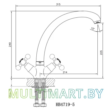 Смеситель Haiba HB4719 картинка 2